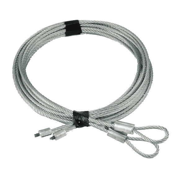 Pair of garage door torsion lift cables
